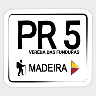 Madeira Island PR5 VEREDA DAS FUNDURAS logo Sticker